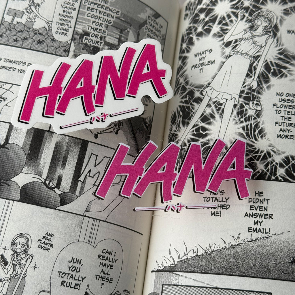 HANA clear vinyl sticker