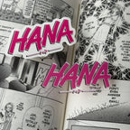 HANA clear vinyl sticker